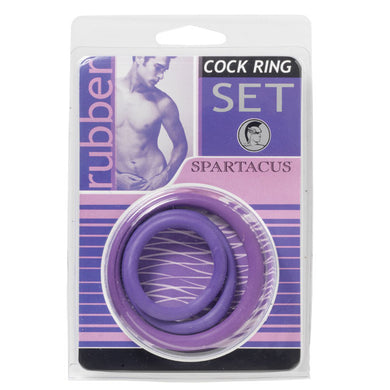 Spartacus Cock Ring Set (3 Rings/Purple)