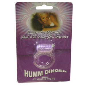 Humm Dinger Dual Vibrating Cock Ring (Purple)