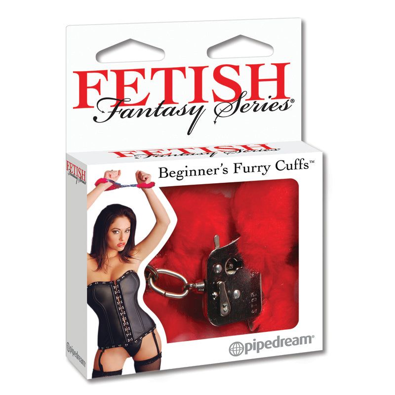 Pipedream Fetish Fantasy Series Beginner's Furry Cuffs Red