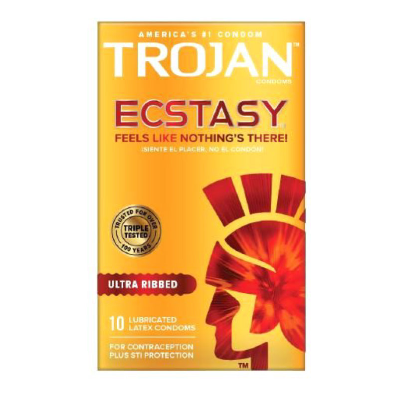 Trojan Ecstasy Ultra Ribbed (10)