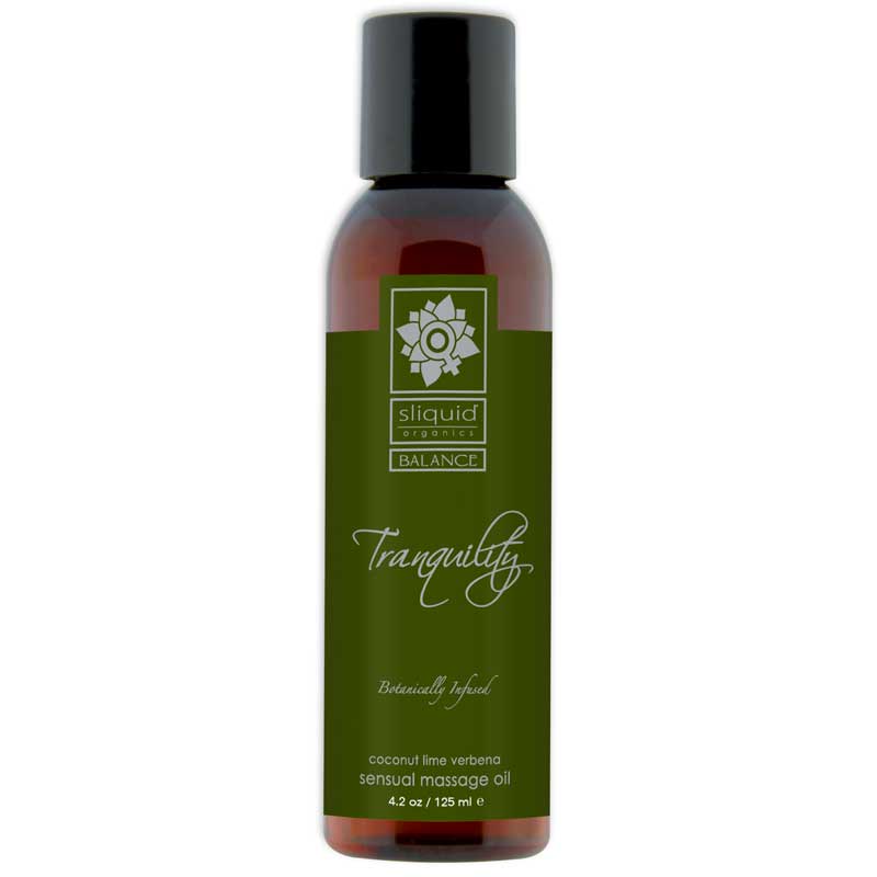 Sliquid Organics Balance Massage Oil Tranquility (Coconut Lime) 4.2oz