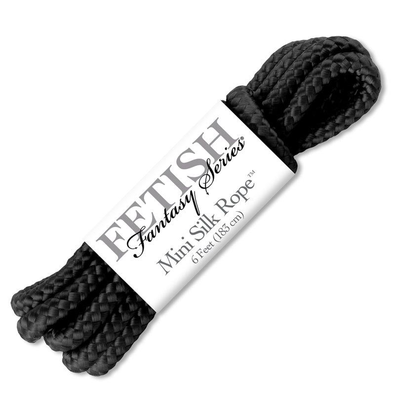 Pipedream Fetish Fantasy Series Mini Silk Rope 1.8 m / 6 ft. Black