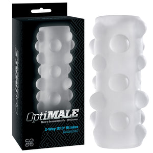 OptiMALE – Reversible UR3 Stroker – Rollerball Clear