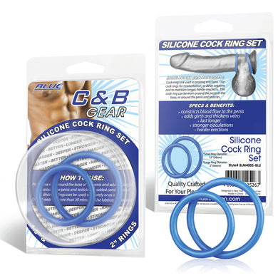 C & B Gear Silicone Cock Ring Set