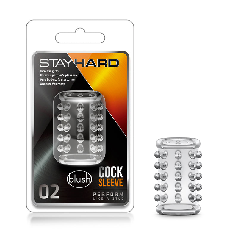 Blush Stay Hard Cock Sleeve 02 Penis Enhancer Clear