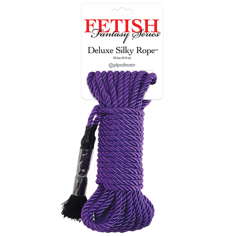 Pipedream Fetish Fantasy Series Deluxe Silk Rope 9.75 m / 32 ft. Purple