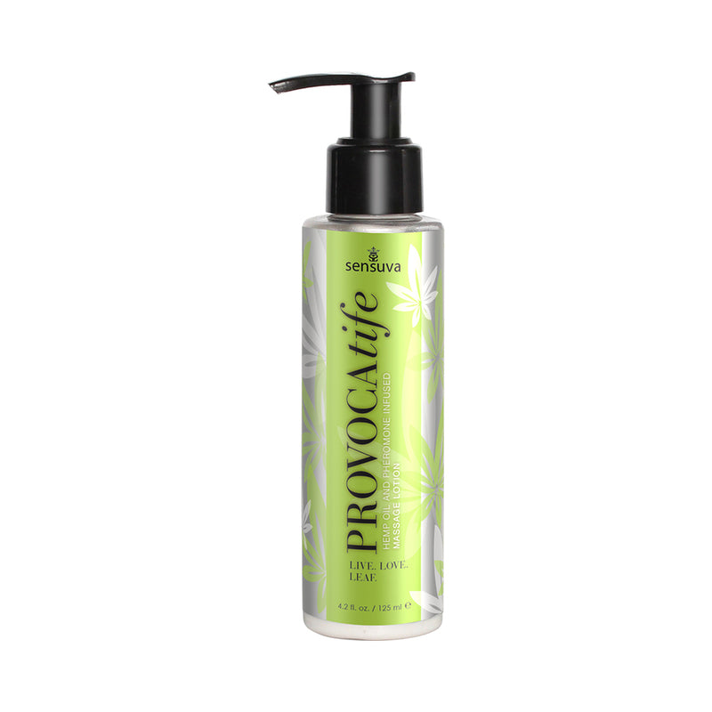 Sensuva Provocatife Hemp Oil & Pheromone-Infused Massage Lotion 4.2 oz.