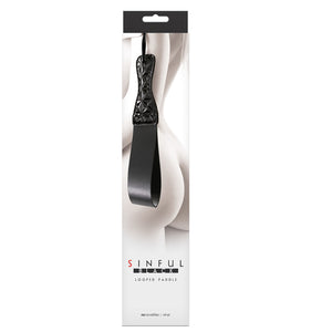 Sinful Vinyl Looped Paddle Black