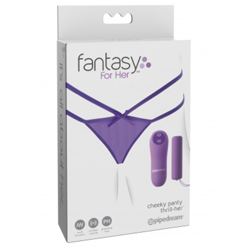 Pipedream Fantasy For Her Petite Panty Thrill-Her Panty & Vibrator Purple