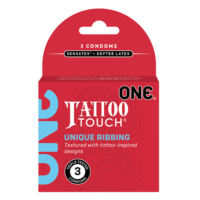 ONE Tattoo Touch Condom 3-Pack