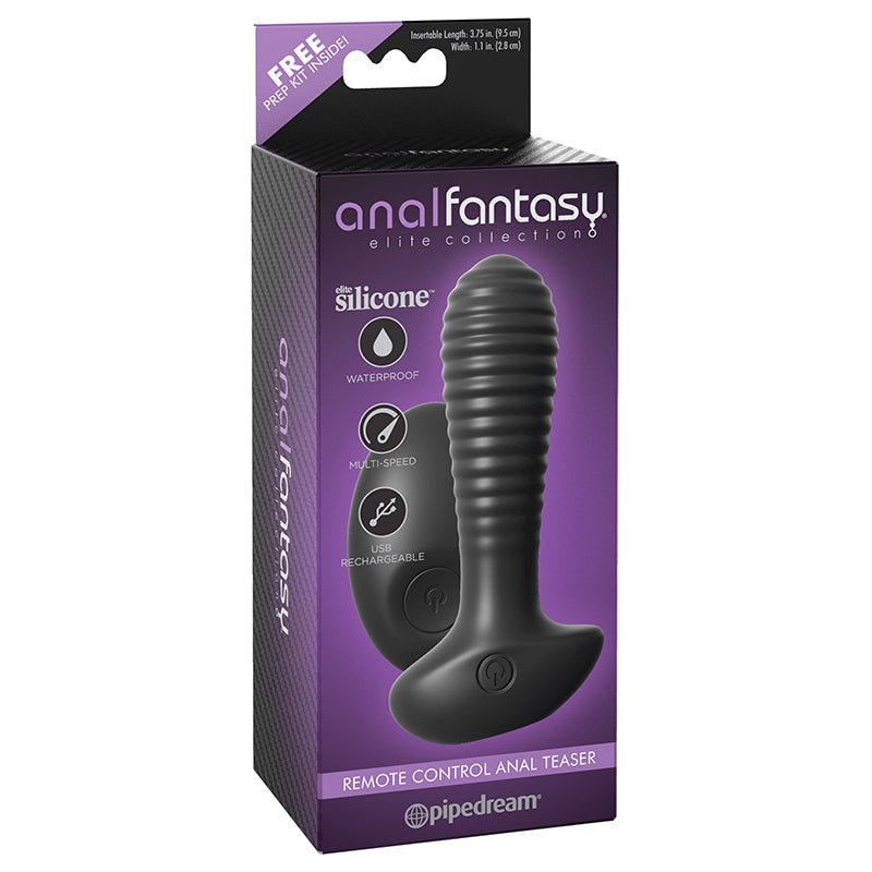 Pipedream Anal Fantasy Elite Collection Anal Teaser Rechargeable Vibrating Plug Black