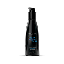 Load image into Gallery viewer, Wicked Aqua Chill Waterbased Cooling Sensation Lubricant 4oz
