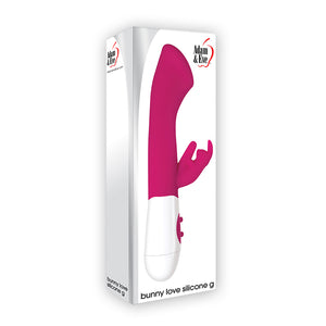 Adam & Eve Bunny Love Rechargeable Silicone G-Spot Vibrator Pink
