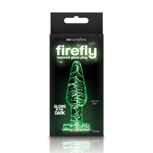 Firefly Tapered Glass Plug Small Clear