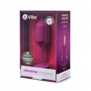 b-Vibe Snug Plug Vibrating Medium Rose