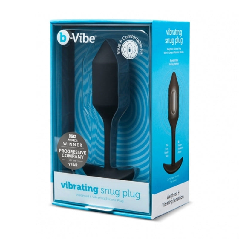 b-Vibe Snug Plug Vibrating Medium Black