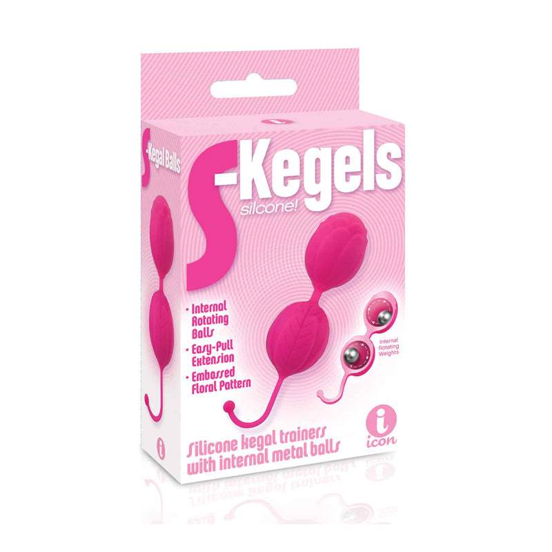 The 9's S-Kegel Silicone Kegel Balls Pink