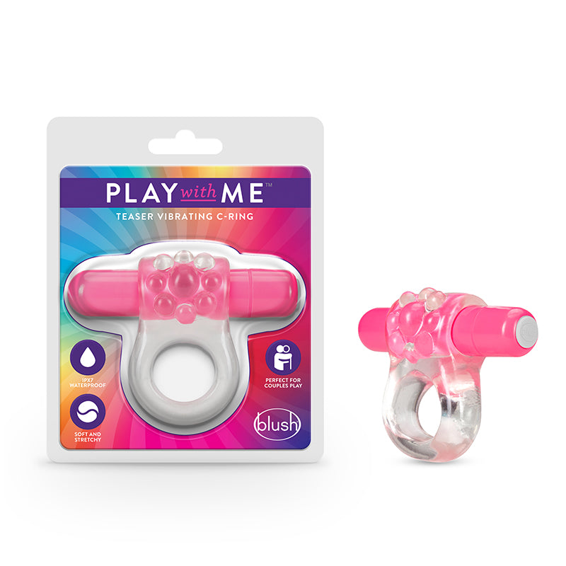 Blush Play with Me Teaser Vibrating C-Ring Pink