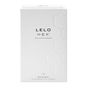 LELO HEX Original Lubricated Latex Condoms 12-Pack