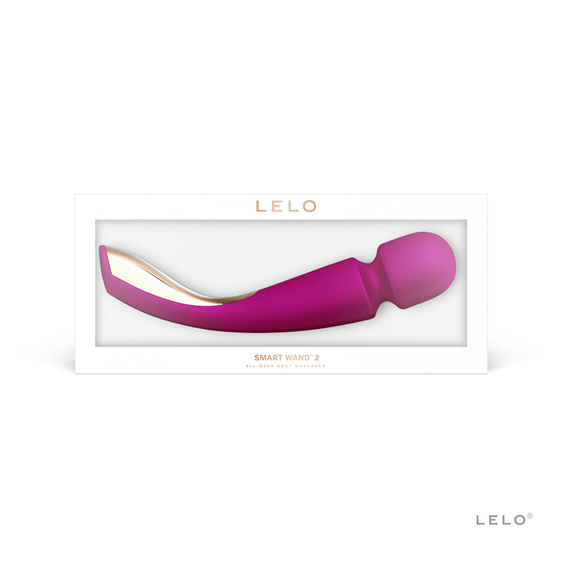 LELO SMART WAND 2 Large Rechargeable Wand Vibrator Deep Rose