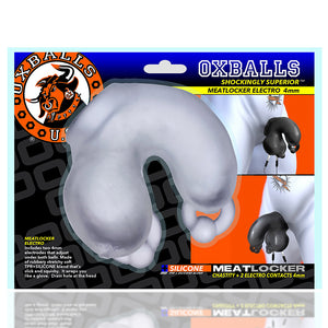 OxBalls MEATLOCKER ELECTRO Chastity 4 mm Clear Ice