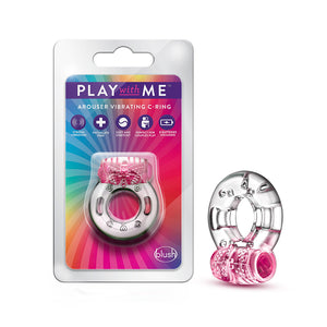 Blush Play with Me Arouser Vibrating C-Ring Pink