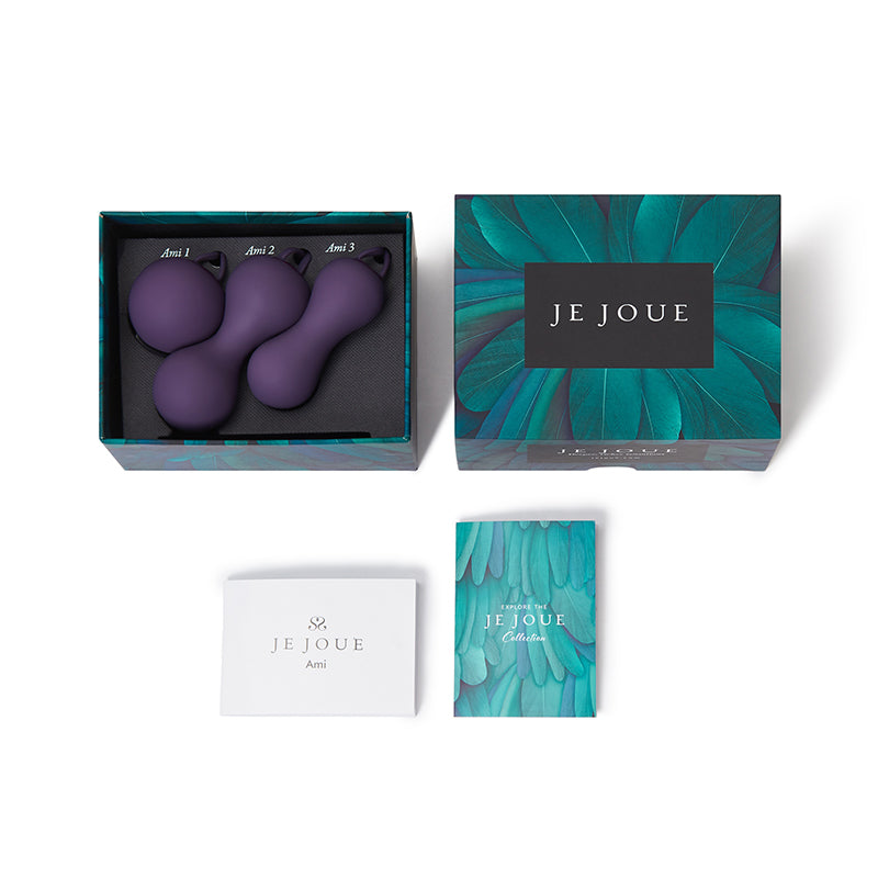 Je Joue Ami 3-Piece Silicone Kegel Set Purple