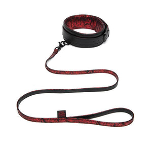 Fifty Shades of Grey Sweet Anticipation Faux Leather Adjustable Reversible Collar & Lead Red/Black