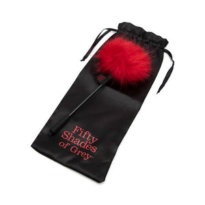 Fifty Shades of Grey Sweet Anticipation Faux Feather Feather Tickler Red