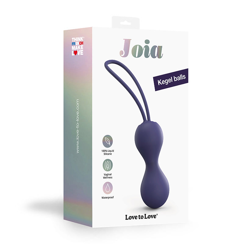 Love to Love Joia Silicone Kegel Balls Midnight Inidigo