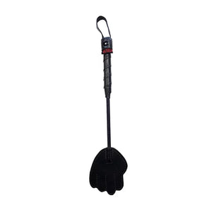 Rouge Mini Leather Hand Riding Crop Black