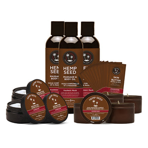 Earthly Body Hemp Seed New Fragrance Prepack in Kashmir Musk