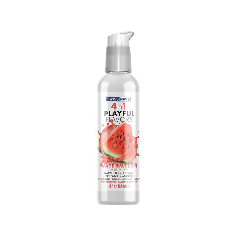 Swiss Navy 4 in 1 Playful Flavors Watermelon 4 oz.