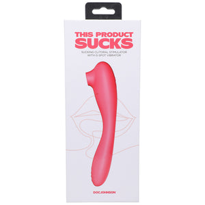 This Product Sucks Bendable Sucking Clitoral Stimulator & G-Spot Vibrator Pink