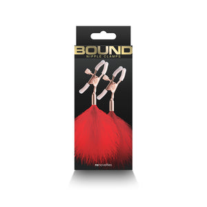 Bound Nipple Clamps F1 Red