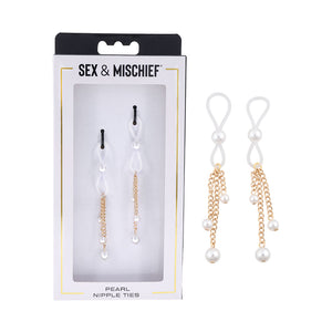 Sportsheets Sex & Mischief Pearl Nipple Ties